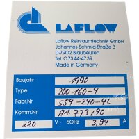 Laflow 200 160-4 Radialventilator 220V 50 Hz 3,94 A