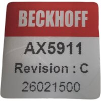 Beckhoff AX5901 Einspeise- und AX5911 Verteilermodul Rev. C