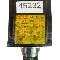 Fanuc ßiS 4/4000 AC-Servomotor A06B-0063-B103 0,75 kW mit Encoder ßiA128