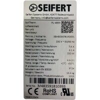 Seifert FU 4835 Lüftereinheit 3BHB036781R0001