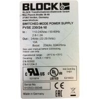 Block PVSE 230/24-10 Schaltnetzteil