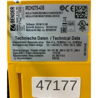 Bender IRDH275-435 Isolationsüberwachungsgerät...