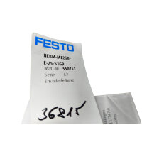 Festo Encoderleitung NEBM-M12G8-E-25-S1G9 Mat.Nr. 550751...