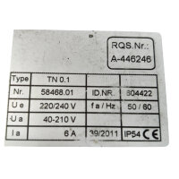 Fimotec TN 0.1 Steuergerät Typ TN0.1 ID.NR. 604422