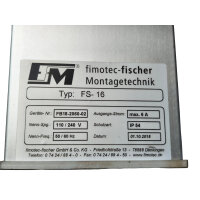 fimotec-fischer FS-16 Typ 90.0210.50  Steuergerät Linearförderer