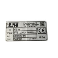 fimotec-fischer FS-16 Typ 90.0210.50  Steuergerät Linearförderer