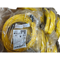 Murrelektronik 7000-12341-0341000 M12 Kabel 90° Buchse 4-polig PUR 10m Gelb Neu