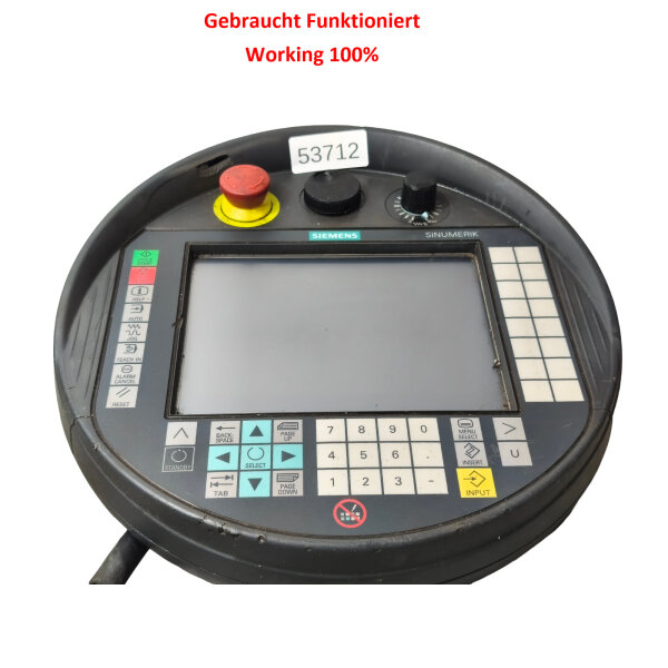 Siemens 6FC5403-0AA20-1AA0 Sinumerik HT8 w. Handwheel