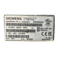 Siemens 6FC5403-0AA20-1AA0 Sinumerik HT8 w. Handwheel