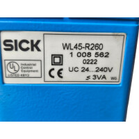 Sick WL45-R260 Reflexions-Lichtschranke 1 008 562