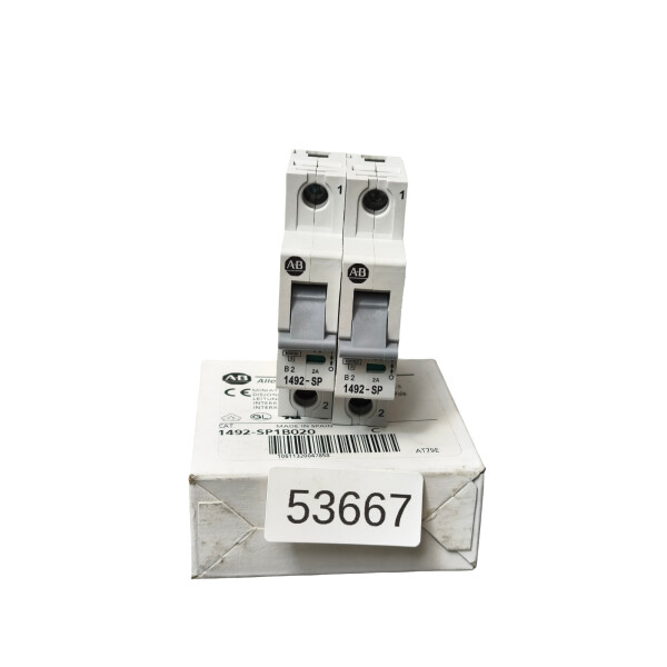 SET Inhalt 2 Stück!!! Allen-Bradley 1492-SP1B020 Leistungsschutzschalter
