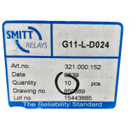 SET Inhalt 10 Stück!!! Smitt G11-L-D024 Relaissystem 321.000.152