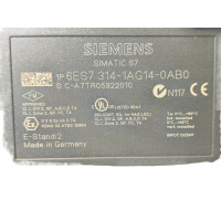 Siemens 6ES7 314-1AG14-0AB0 Zentrale Steuerungseinheit...