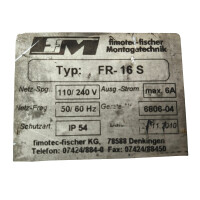 fimotec-fischer FR 16 S Industrielles...