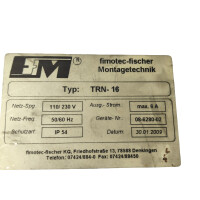 fimotec-fischer TRN 16 Sortiersteuergerät 08-6280-02