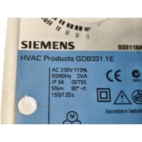 Innenring fehlet!!! Siemens GDB331.1E Stellantrieb für HLK-Anlagen