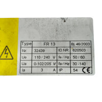 Gehäuse gebrochen!!! fimotec-fischer FR 13 Steuergerät für die Zuführ- und Montagetechnik
