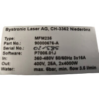 Bystronic Laser AG MFM235 HF-Anregungsmodule 90000676-A