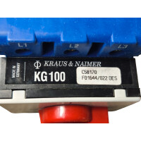 Kraus & Naimer KG100 Lasttrennschalter mit Not-Aus-Funktion C58170 / F01644/022 DES