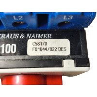 Kraus & Naimer KG100 Lasttrennschalter mit Not-Aus-Funktion C58170 / F01644/022 DES