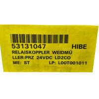 SET Inhalt 10 Stück!!! Weidmüller 8530701001 Relaiskoppler PZ 24 VDC LD 2CO