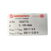 Norgren 1852715 Membran-Druckschalter 20D