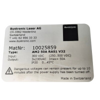Bystronic AM2 50A RAS1 V32 Frequenzumrichter 10025859