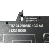 SET Inhalt 5 Stück!!! Weidmüller TRZ 24-230VUC 1CO AU Koppelrelais 1123210000