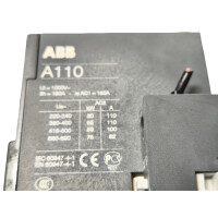 ABB A110-30 (1SFL45100R8011) Leistungsschütz + Hilfsschalterblock CAL18-11 (1SFN010720R1011)