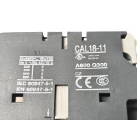 ABB A110-30 (1SFL45100R8011) Leistungsschütz + Hilfsschalterblock CAL18-11 (1SFN010720R1011)
