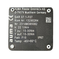 AUMA SAR 07.1-F07 Drehantrieb Aktuator Stellantrieb...