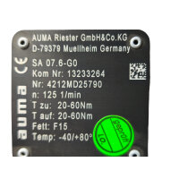 AUMA SA 07.6-G0 Drehantrieb Aktuator Stellantrieb...