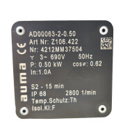 AUMA SA 07.6-G0 Drehantrieb Aktuator Stellantrieb 4212MD25790