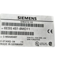Siemens Simatic 6ES5 451-8MD11 S5 Digital Output...