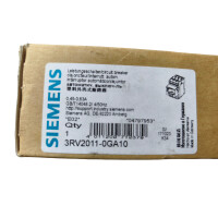 Siemens Sirius 3RV2011-0GA10 Leistungsschalter Motorschutzschalter 0,45-0,63A