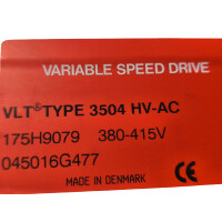 Danfoss VLT 3504 HV-AC Frequenzumrichter 3504 175H9079 variable speed