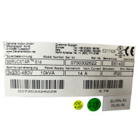 Danaher Motion SERVOSTAR 614 Servoverstärker S61400 3x230-480V 14A Ser. Nr. 0730332622