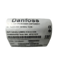 Danfoss VLT 2800 VLT2811PS2B20SBR1DBF00A00C1...