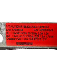Danfoss VLT 5000 Frequenzumrichter VLT5001PT5B20STR3DLF00A00C0 175Z0034