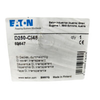Eaton Ci Deckel transparent D250-CI48 83647 durchsichtiger Gehäusedeckel