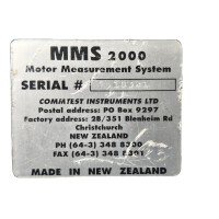 Commtest MMS 2000 Motor Measurement System Seiko DPU-411 Messgerät Set