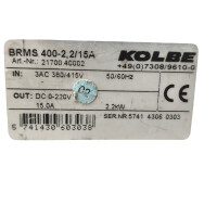 Kolbe BRMS 400-2,2-15A Bremsmodul 21700.40002