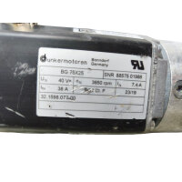 Dunkermotoren BG 75X25 Motor 3650 rpm 40V 7,4A 57501986