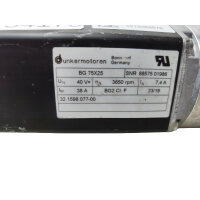 Dunkermotoren BG75X25 Getriebemotor 3650 rpm 40V 7,4A 88575 01986