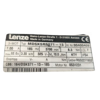 Lenze 3-MOT MDSKSRS071-13 Getriebemotor  00400409 servomotor