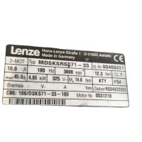 Lenze MDSKSRS071-33 Servogetriebemotor 4,6kW 00400431