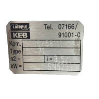 SIEI-AREG KFM05510 Servomotor mit KEB Lairple FXA71 Getriebe 24V Bremse