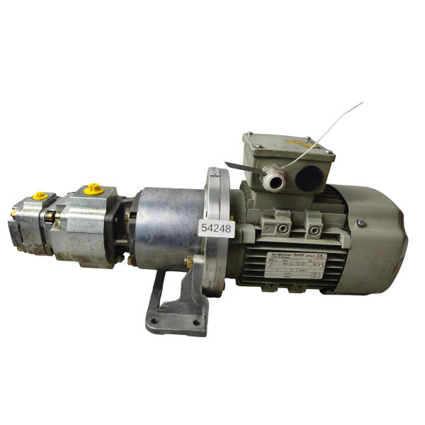 AC-Motor FCPA 90S-4 1,1kW mit Bosch Rexroth P2GF2 Hydraulikpumpe R900964212