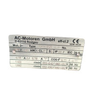 AC-Motor FCPA 90S-4 1,1kW mit Bosch Rexroth P2GF2 Hydraulikpumpe R900964212