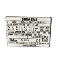 Siemens 1FK7042-2AK71-1RH1-Z Servogetriebemotor...
